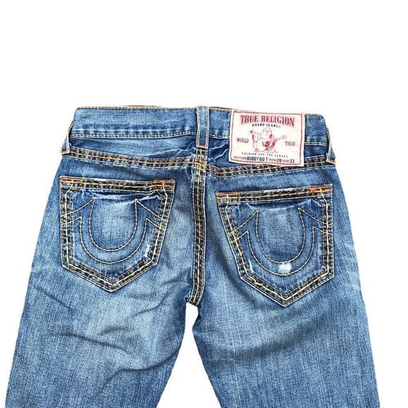 TRUE Religion Jeans Size 29 BOBBY BIG T Blue - Picture 3 of 7